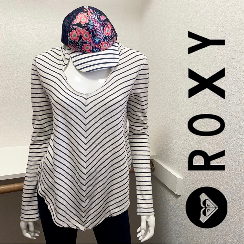 Roxy 🌸 Girl's Striped Tropical Dream Hat & Hoodie BUNDLE OFFER 📦